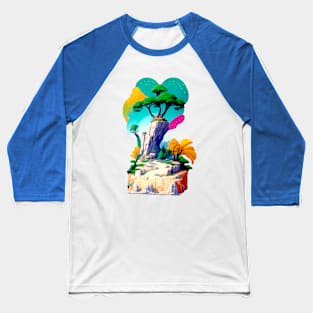 abstract art nature ilustrator Baseball T-Shirt